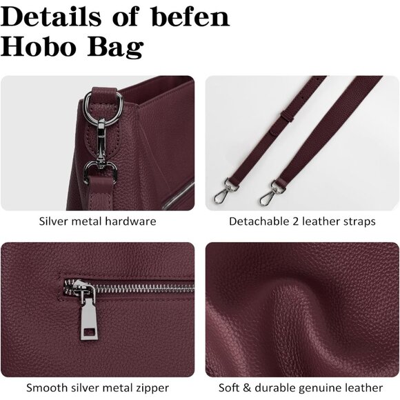 Luxury Genuine Leather Women's Handbag - Large Capacity & Stylish Design - Picture 5 of 7